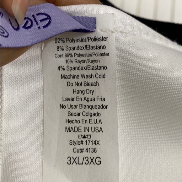 🅿️ Plus Size Asymmetrical White Dress - Picture 3 of 3